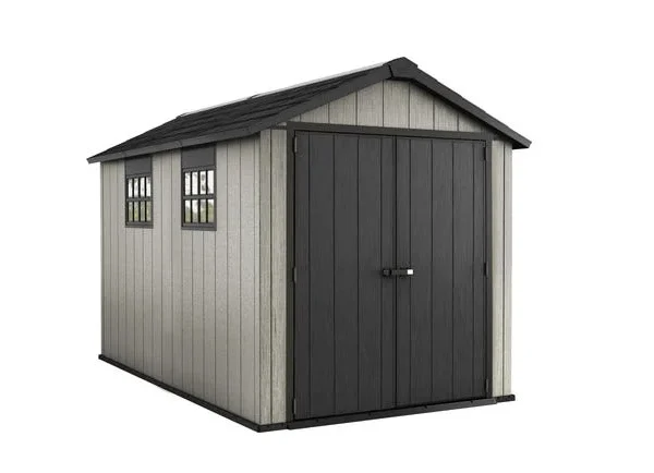 Abris de jardin OAKLAND 7511 gris en résine KETER 7,2 m²