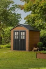 Abris de jardin NEWTON 757 marron en résine KETER 4,4m² – Image 2