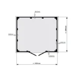 Abri de jardin en PVC 7,5m² DECO gris clair et blanc Grosfillex – Image 4