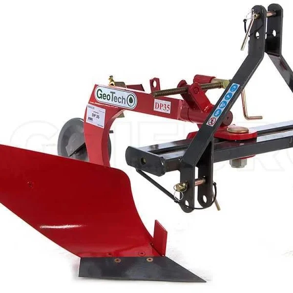 Charrue monosoc pour tracteur Geotech DP35 avec réglages à vis