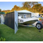 Garage en acier Zincalume Colorbond EASYSHED 19,55m² grande hauteur et largeur – Image 9